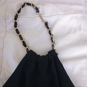 Halter Top Black Dress